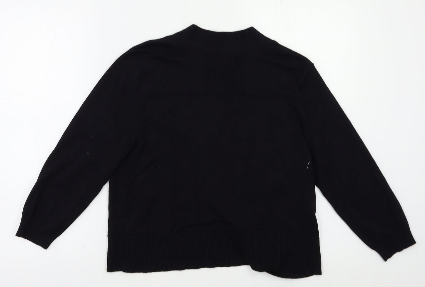 Womens UK Size 12 M&Co Black Cardigan Jumper
