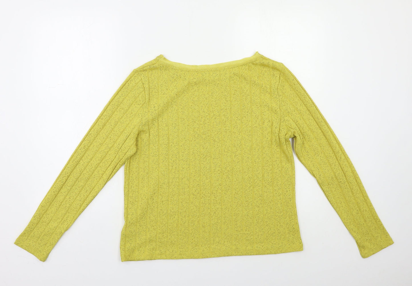 Womens UK Size 12 M&S Yellow Pullover Jumper