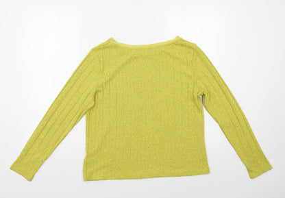 Womens UK Size 12 M&S Yellow Pullover Jumper