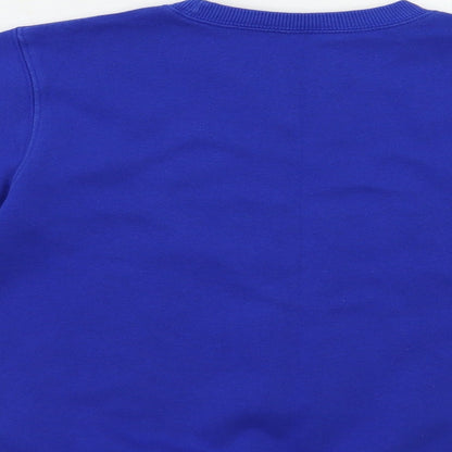 Preworn Girls Blue   Pullover Sweatshirt Size 8 Years