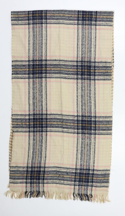 Prew Womens Beige Check   Shawl/Wrap