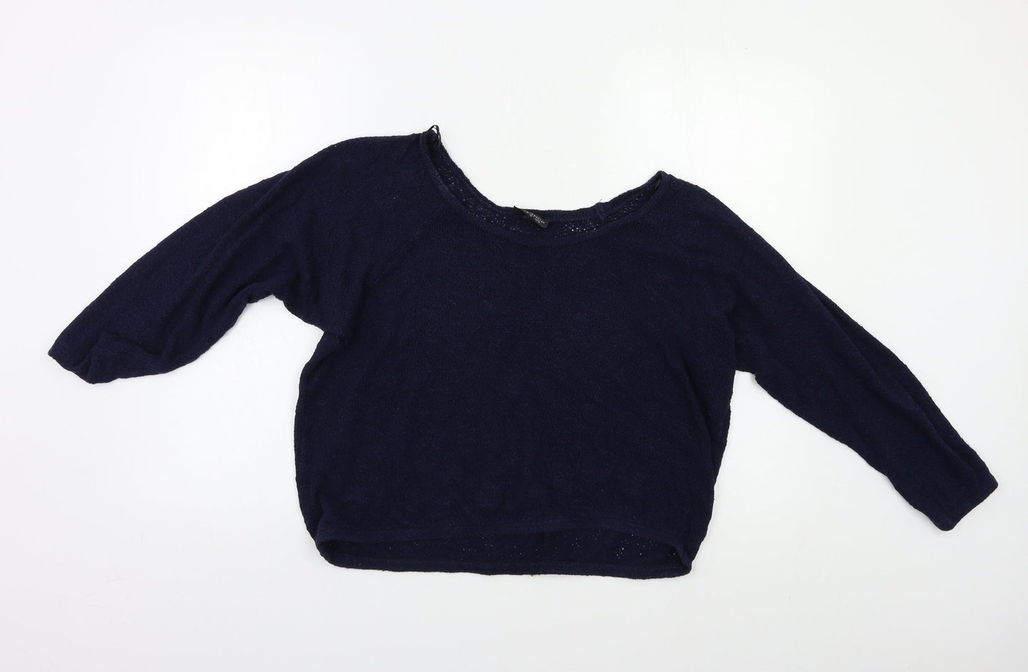Womens UK Size 10 Topshop Blue Pullover Jumper