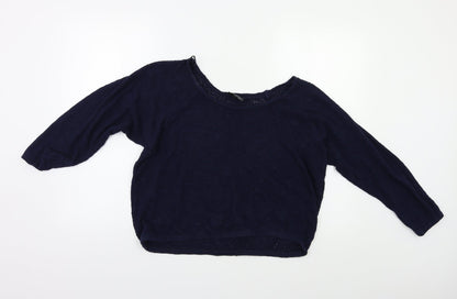 Womens UK Size 10 Topshop Blue Pullover Jumper