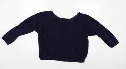 Womens UK Size 10 Topshop Blue Pullover Jumper