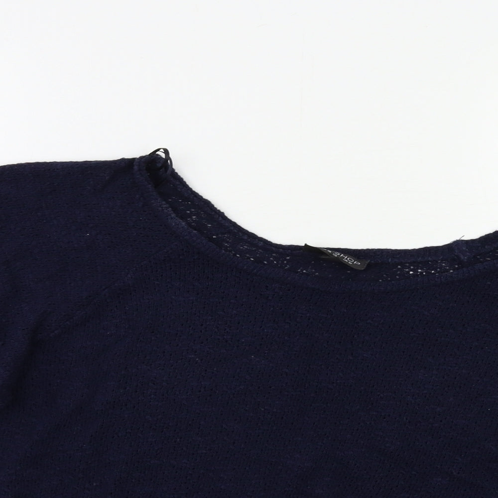 Womens UK Size 10 Topshop Blue Pullover Jumper