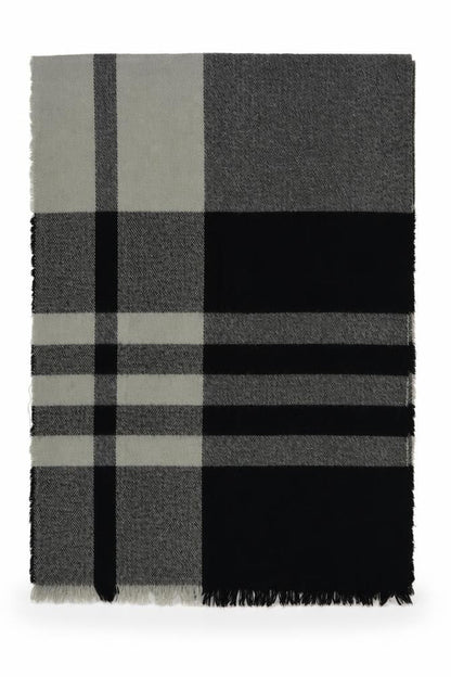 Preworn Womens Grey Check   Shawl/Wrap