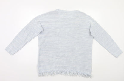 Womens UK Size 14 M&S Blue Pullover Jumper