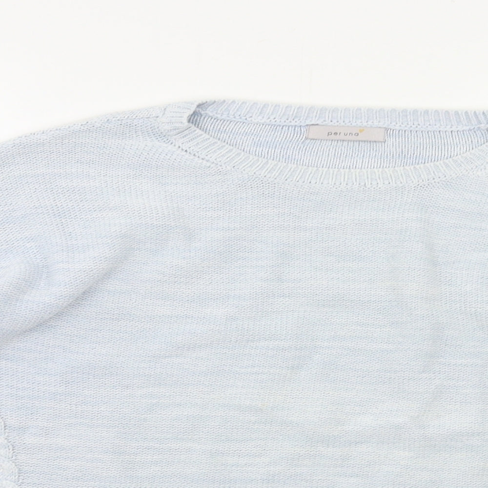 Womens UK Size 14 M&S Blue Pullover Jumper