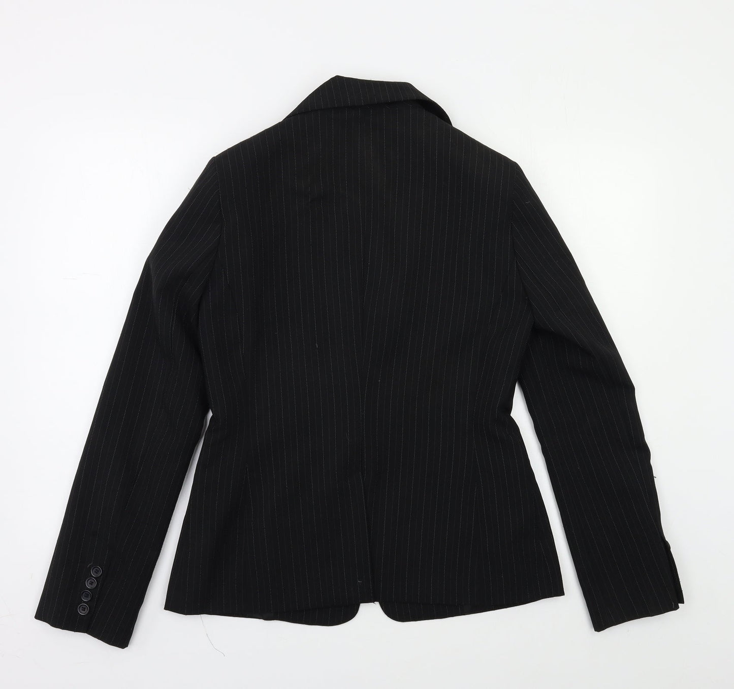 Primark Womens Black Striped  Jacket Blazer Size 10