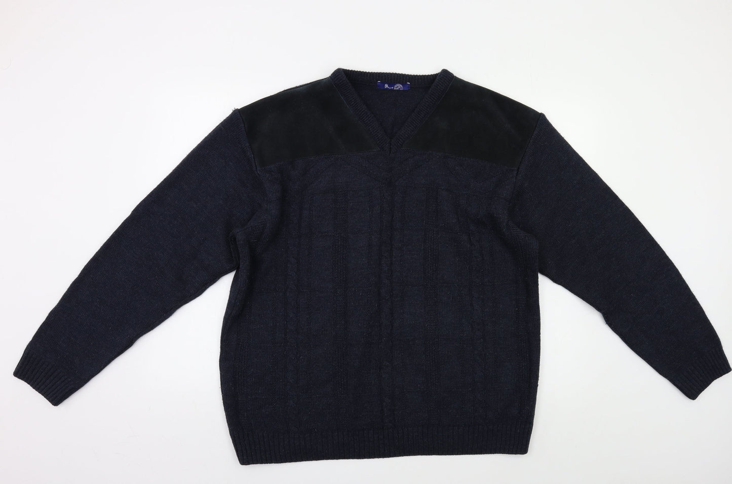 BHS Mens Blue   Pullover Jumper Size L