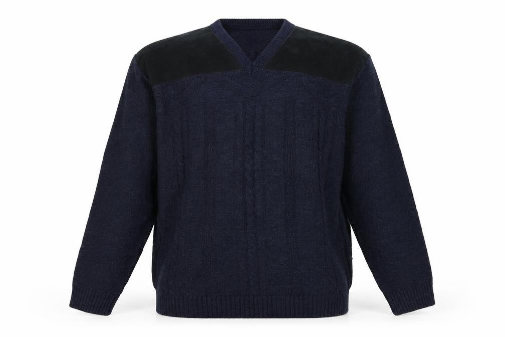 Mens UK Size L BHS Blue Pullover Jumper