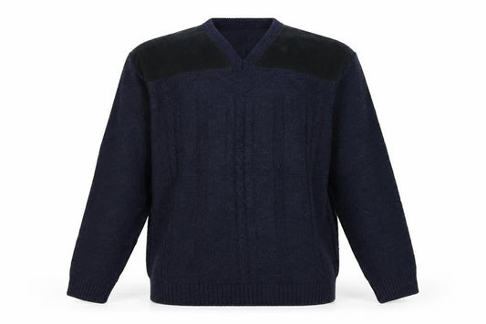 Mens UK Size L BHS Blue Pullover Jumper