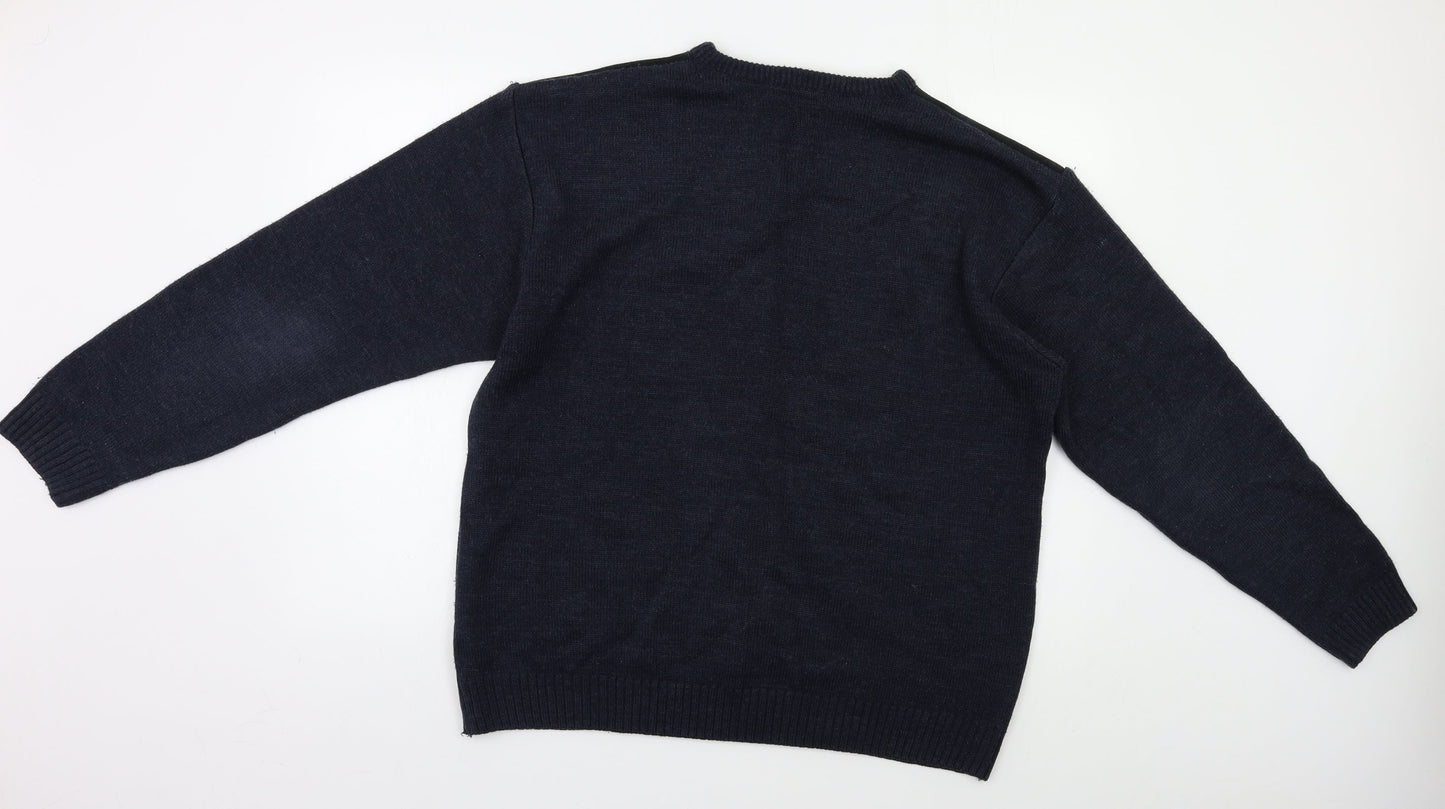 BHS Mens Blue   Pullover Jumper Size L