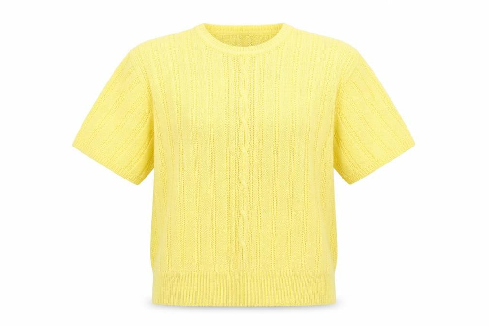 Womens UK Size M Compliments Yellow Pullover Jumper