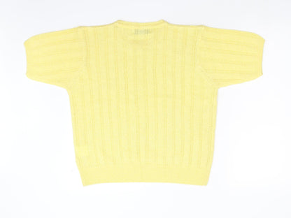 Womens UK Size M Compliments Yellow Pullover Jumper