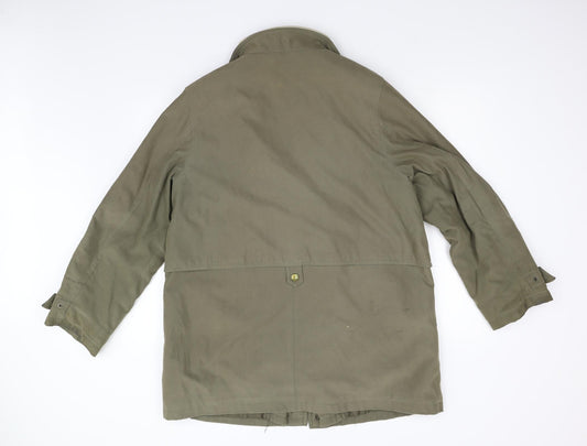 Mens UK Size 42 Goldix Green Overcoat