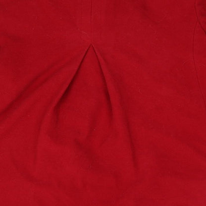 Womens UK Size 16 Kirsten Red Overcoat