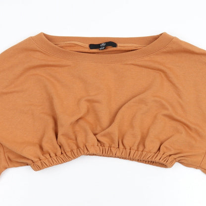 M Womens Orange   Pullover Sweatshirt Size 16