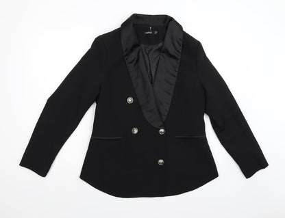 Boohoo Womens Black   Jacket Suit Jacket Size 14