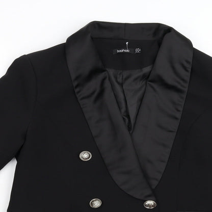 Boohoo Womens Black   Jacket Suit Jacket Size 14