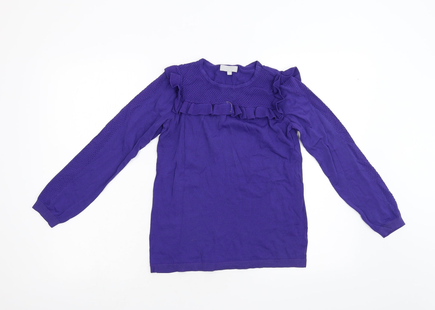 Womens UK Size 8 Red Herring Purple Pullover Jumper