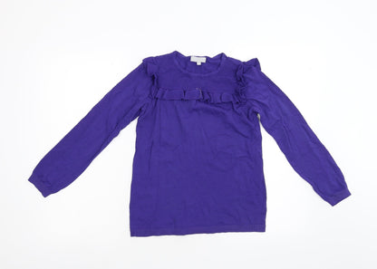 Womens UK Size 8 Red Herring Purple Pullover Jumper