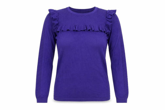 Womens UK Size 8 Red Herring Purple Pullover Jumper