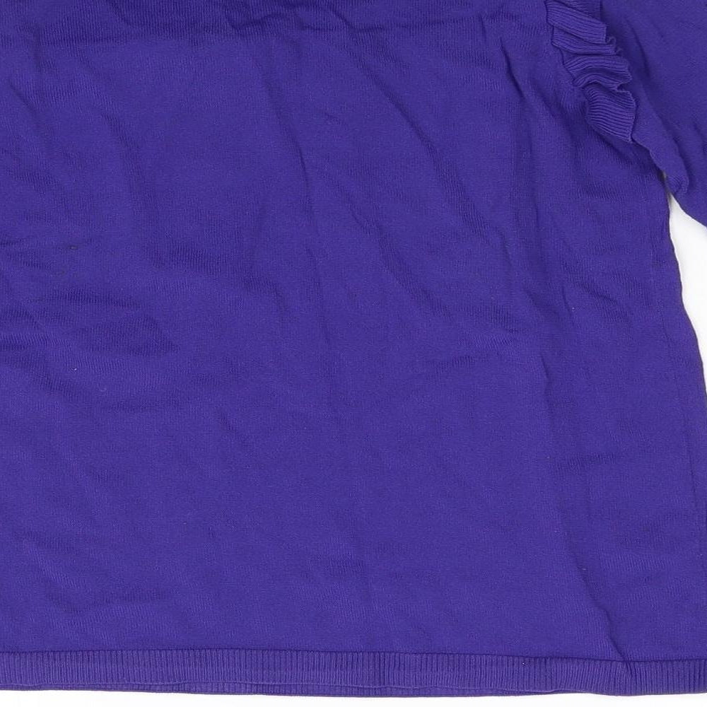 Womens UK Size 8 Red Herring Purple Pullover Jumper