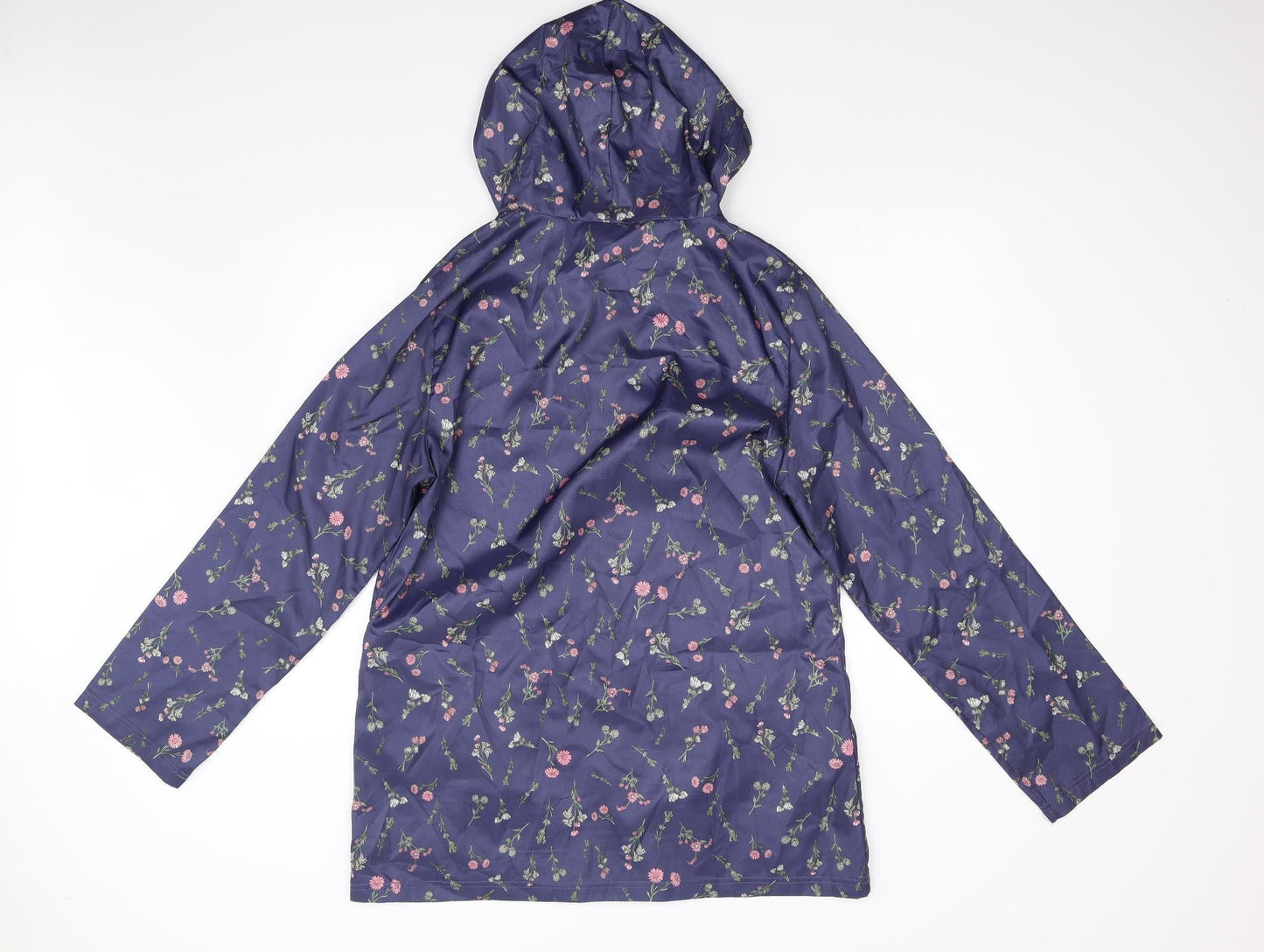 Womens UK Size S Anne De Lancay Blue Anorak Coat