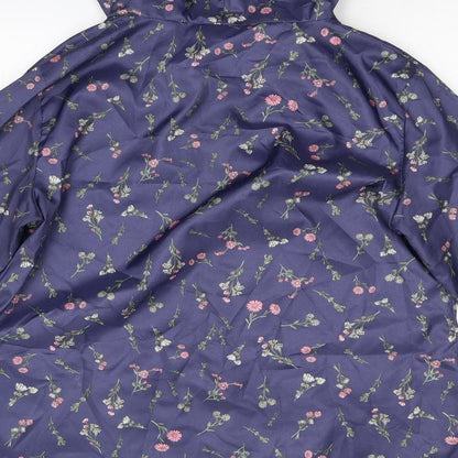Womens UK Size S Anne De Lancay Blue Anorak Coat