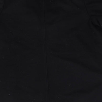 Womens UK Size 8 M&S Black Overcoat