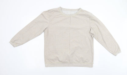 Womens UK Size L NEXT Beige Pullover Jumper