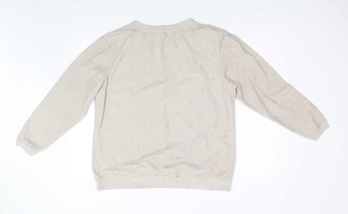 Womens UK Size L NEXT Beige Pullover Jumper