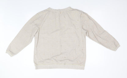 Womens UK Size L NEXT Beige Pullover Jumper