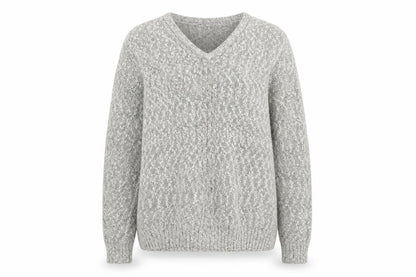 Womens UK Size M Isle Grey Pullover Jumper