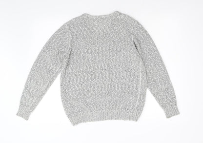 Womens UK Size M Isle Grey Pullover Jumper