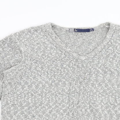 Womens UK Size M Isle Grey Pullover Jumper