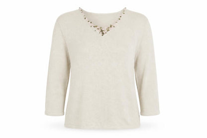 Womens UK Size 14 Lakeland Beige Pullover Jumper