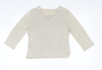 Womens UK Size 14 Lakeland Beige Pullover Jumper