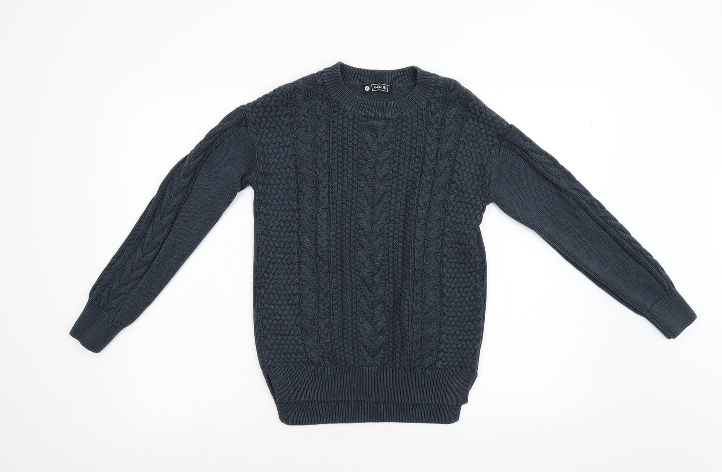 Avenue Womens Green  Knit Pullover Jumper Size 12