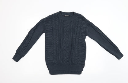 Avenue Womens Green  Knit Pullover Jumper Size 12