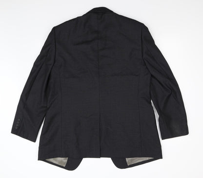 Mens UK Size 42 Preworn Regular Grey Suit Jacket