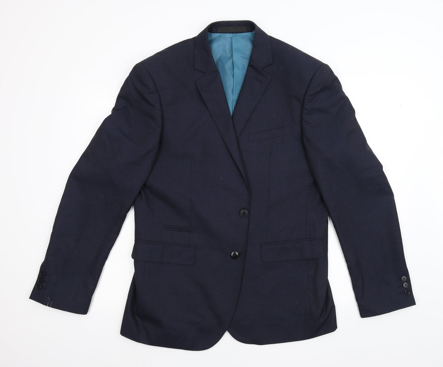 Mens UK Size 42 M&S Regular Blue Suit Jacket