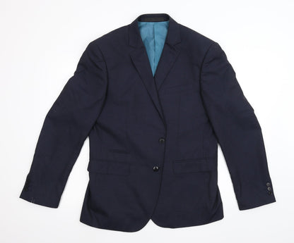 Mens UK Size 42 M&S Regular Blue Suit Jacket