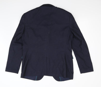 Mens UK Size 42 M&S Regular Blue Suit Jacket