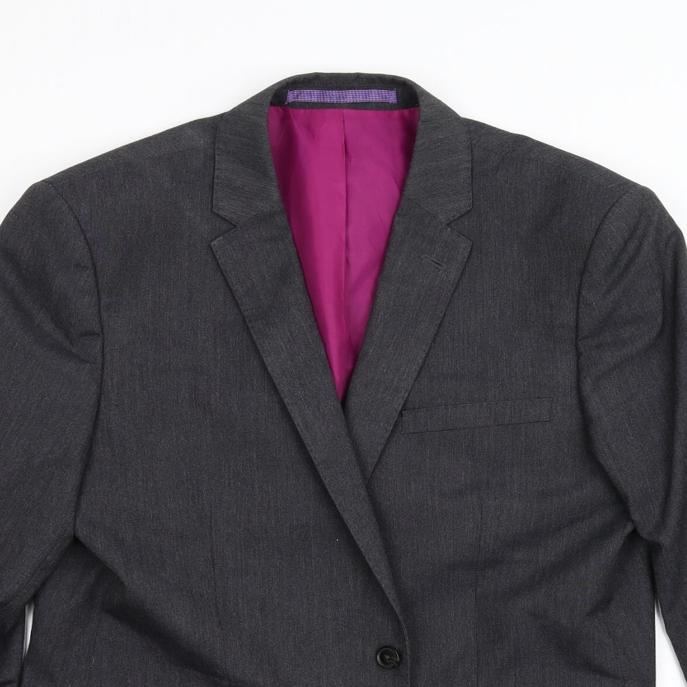 Mens UK Size 42 M&S Regular Grey Suit Jacket