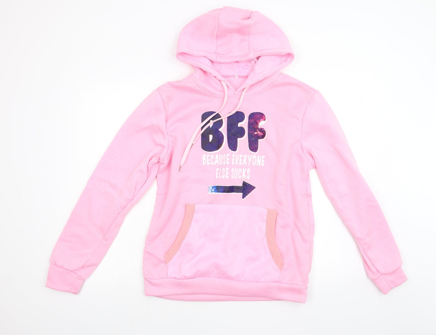Preworn Womens Pink   Pullover Hoodie Size M  - BFF