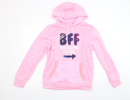 Preworn Womens Pink   Pullover Hoodie Size M  - BFF