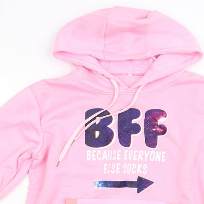 Preworn Womens Pink   Pullover Hoodie Size M  - BFF