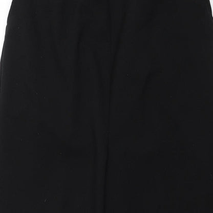 Womens UK Size 18 Preworn Regular Fit Capri Black Trousers